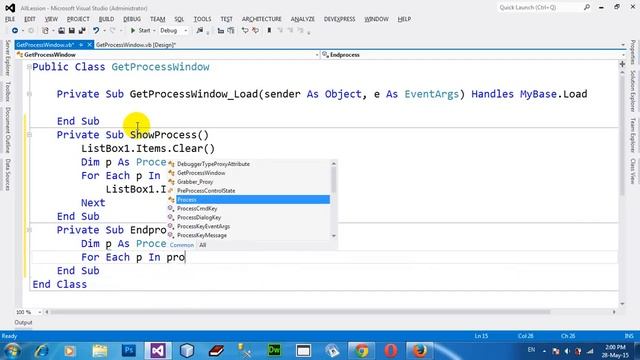How To Make A Simple Task Manager In VB NET 2012 смотреть онлайн