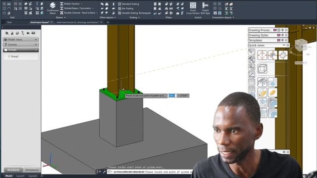 Advance steel | beam on ucs in advance steel | productivity tip смотреть онлайн