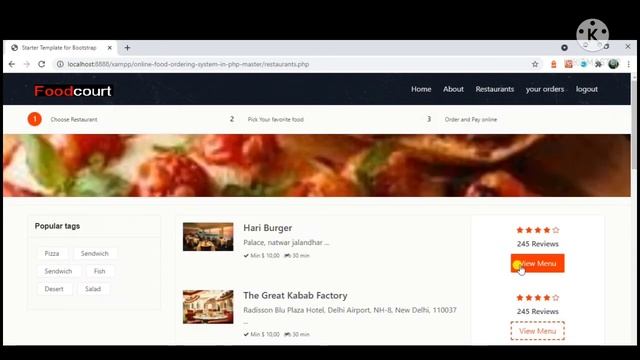 Online food ordering in PHP, online resturant management system with source code смотреть онлайн