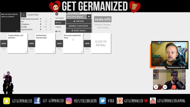 Germans Play Cards Against Humanity In German | Get Germanized And Friends смотреть онлайн