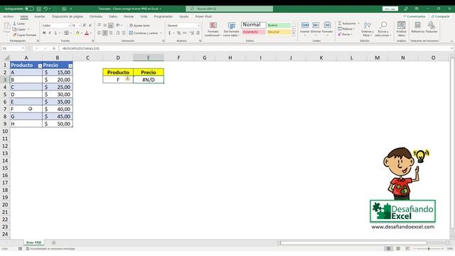 ¿Cómo CORREGIR el ERROR #N/D en Excel? | Tutoriales de Excel #40 смотреть онлайн