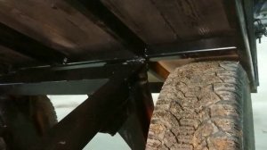 самосвальный прицеп для минитрактора переломка