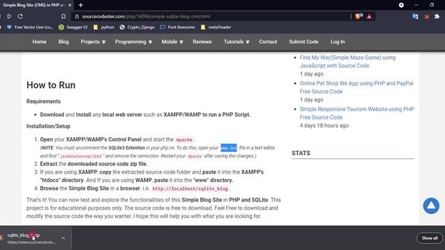 Simple Blog Site using PHP and SQLite DEMO смотреть онлайн
