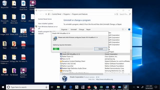 Removing Oracle Virtualbox from Windows 10 смотреть онлайн