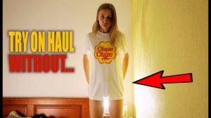 🔞 Try on haul new transparent T-shirt with Tina.
