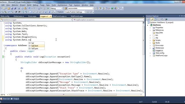 Logging exceptions to database Part 75 смотреть онлайн
