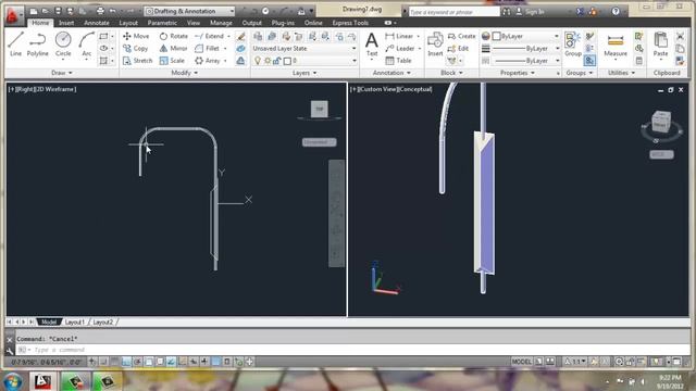 AutoCAD 2013 - 3D Modeling Basics - Wall Lamp - Brooke Godfrey смотреть онлайн