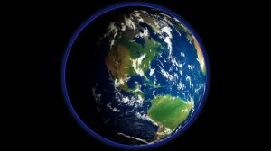 4K 3D Earth Globe Spinning
