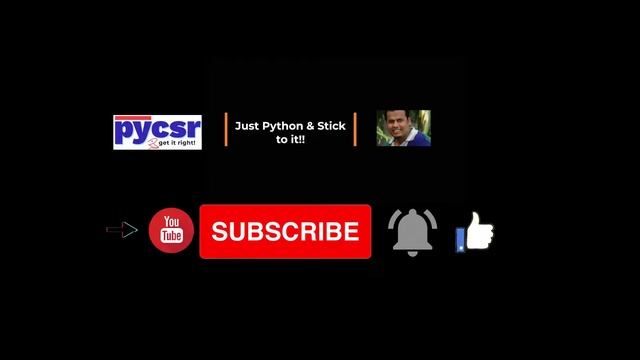 Subscribe the Channel | PyCSR | Learn Python Online with Pankaj Soni смотреть онлайн