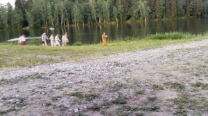 600 ЧЕЛОВЕК НА ПРУДУ. КУПАНИЕ НАГИШОМ, ПОГОДА ИСПОРТИЛАСЬ. ГРОЗА,