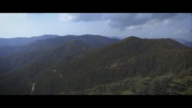Cyprus Troodos Mountains. Beautiful view from Tripylos peak. смотреть онлайн