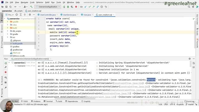 #22.3 User Service | Request Data Validation & Exception Handling смотреть онлайн