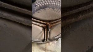 Распил паяного бака стиральной машины Аристон.