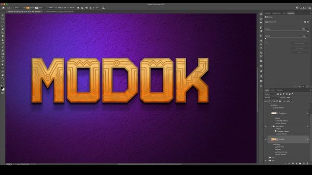 M.O.D.O.K Text Effect in Photoshop! - How to Use Layer Styles! смотреть онлайн