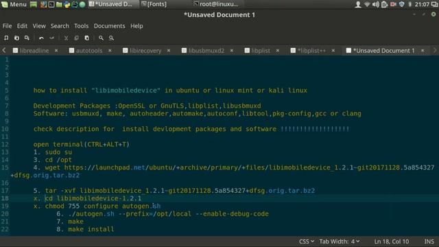 how to install libimobiledevice in ubuntu or linux mint or kali linux смотреть онлайн