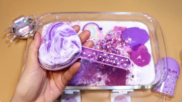 Color Series Season3 Mixing "Lavender" Makeup,Parts,slime... Into White Slime! "Lavenderslime" смотреть онлайн