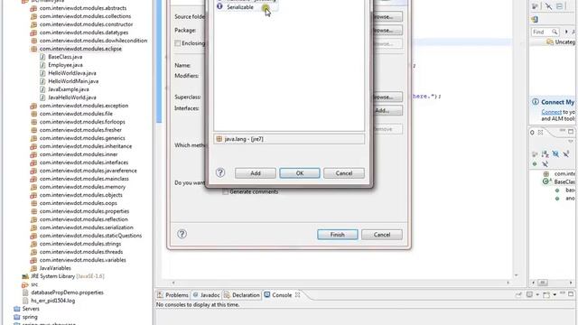 Eclipse Create a Java Class смотреть онлайн