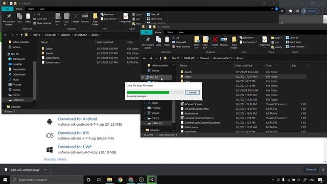 Mengatasi Gagal Install Vuforia SDK di Unity - macet/error bisa смотреть онлайн