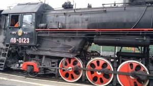 Паровоз ЛВ - 0123 на станции Екатеринбург - Пассажирский. Май 2019 года.