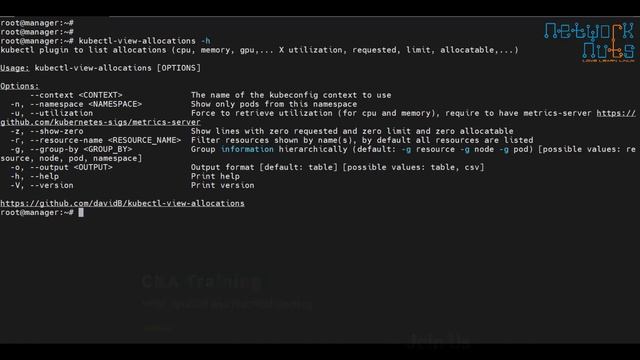Monitor Kubernetes Resources - cpu memory usage by pods - kubectl view allocations - kubectl plugin смотреть онлайн