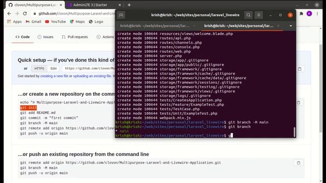 Push Multipurpose Laravel and Livewire Application to Github смотреть онлайн