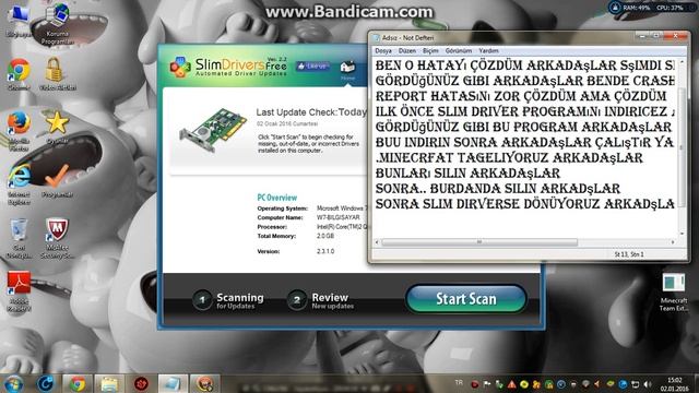 Minecraft Crash Report Hatası Çözüm 100%100 смотреть онлайн