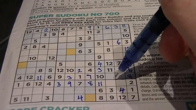 12 x 12 Whispered Sudoku смотреть онлайн