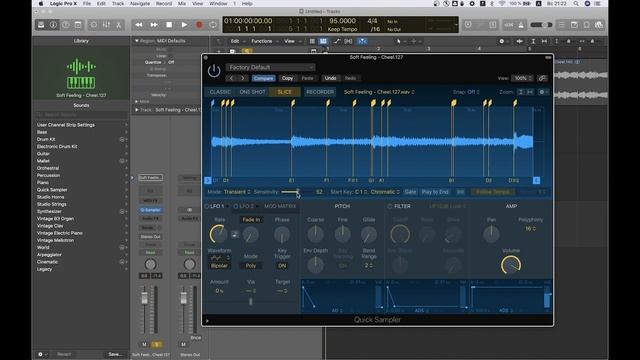 Автоматическая нарезка сэмплов в Logic Pro X (Quick Sampler) - День 12 из 31 с Logic Pro X смотреть онлайн
