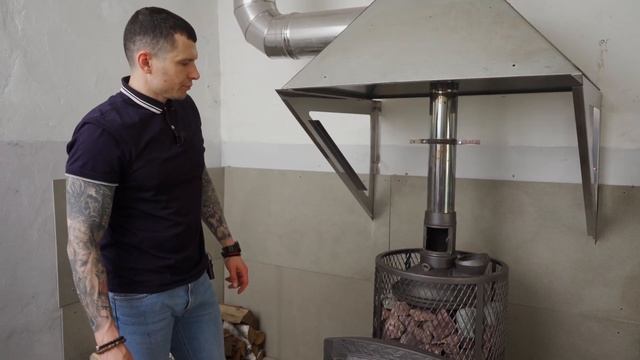 Чугунный шибер с ревизией для банной печи. смотреть онлайн