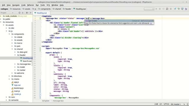 Projeto com Laravel 5.5, Semantic UI e Vue.js 2 - Parte 9 смотреть онлайн