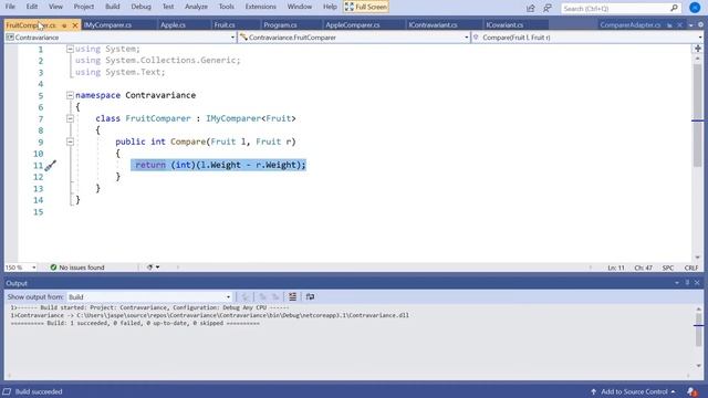 C# Contravariance смотреть онлайн