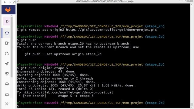 Pratique de GIT part 2, coopération sur Github et Gitlab смотреть онлайн
