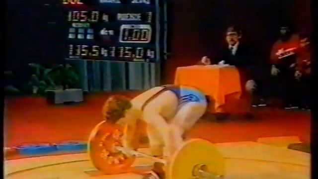 Marinov 105 kg Snatch. EM 1985 смотреть онлайн