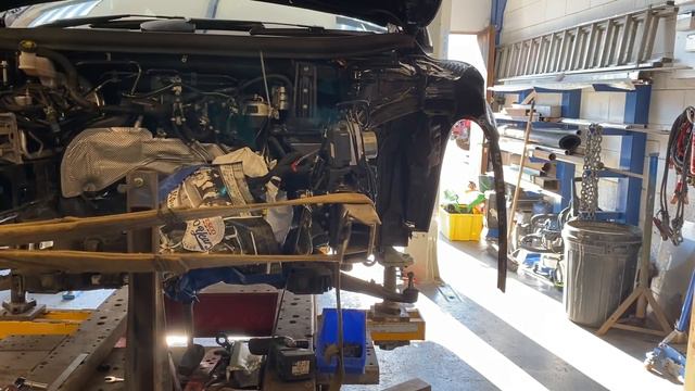 Mercedes GLA AMG Damaged Front Chassis Crash Repair PT 3
