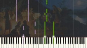 Широка река (как играть, piano cover)