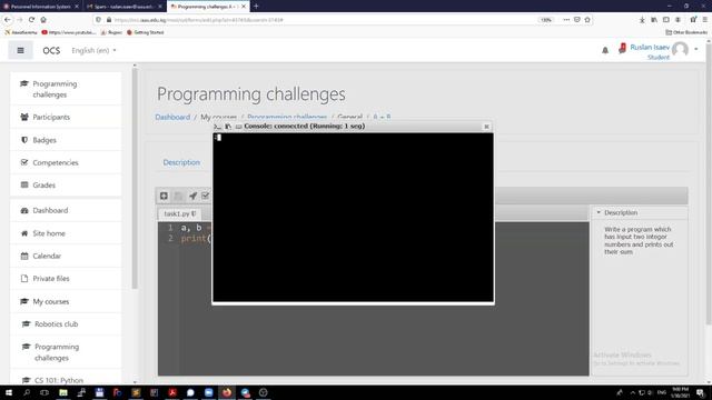 Creating VPL tasks in Moodle Part I смотреть онлайн