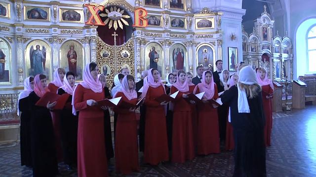 Праздничное песнопение сводного хора. смотреть онлайн