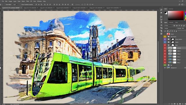 Sketch paint - Photoshop Action Tutorial смотреть онлайн