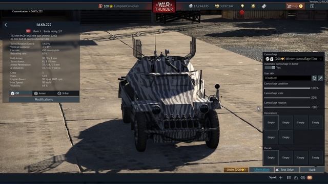 Sd.Kfz.222 - Update Sky Guardians Dev Server - War Thunder смотреть онлайн