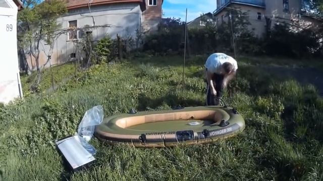 BESTWAY 65051 – Надуваема ДВУМЕСТНА РИБАРСКА лодка "Voyager 300", смотреть онлайн