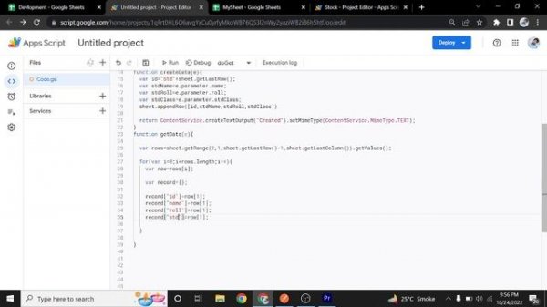 Read Data from google sheet in Android Studio | Google sheet as database
