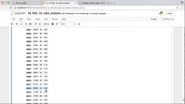 SQL for Data Science #3b: SQLite+pandas to analyze 10 million NYC citibike records смотреть онлайн