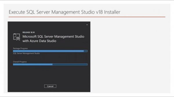 How to Install SQL Server Management Studio version 18