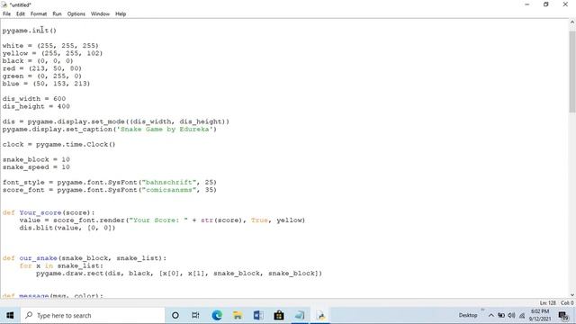HOW TO MAKE A SNAKE GAME USING PYTHON CODE смотреть онлайн