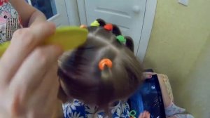 Детская Причёска с Резинками Каскадным Переплитением| Детские Прически |