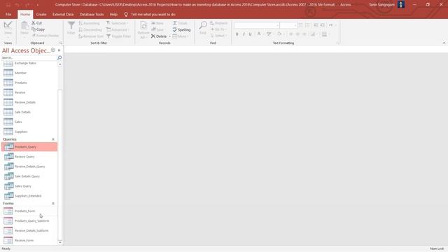 How to make an inventory database in MS Access (Part 7) смотреть онлайн