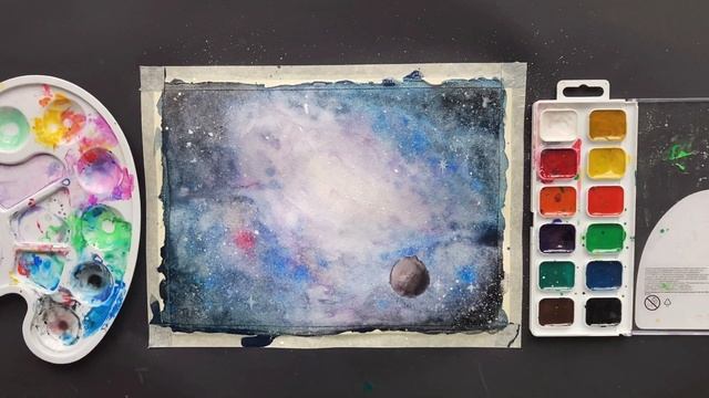 Мастер-класс «Рисуем космос!» смотреть онлайн