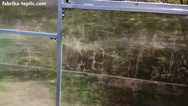 Теплица «Веган» шириной 2 м с укрепленным каркасом из оцинкованной квадратной трубы смотреть онлайн