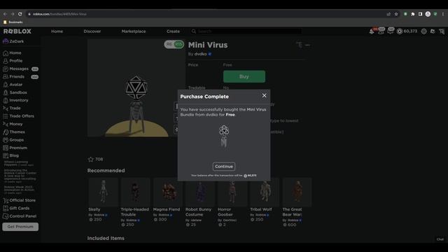How To GET The NEW FREE MINI VIRUS BUNDLE in Roblox! QUICK! смотреть онлайн