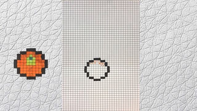 How to draw an orange in pixel art смотреть онлайн